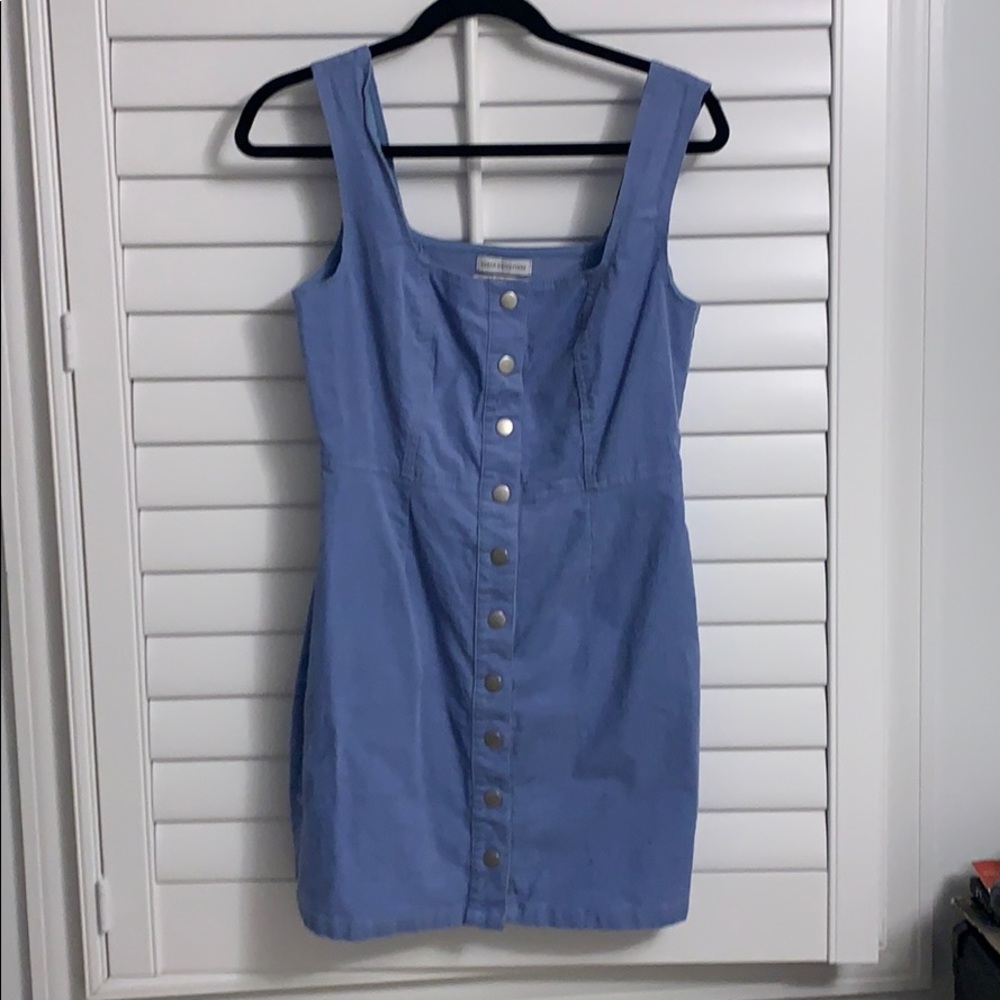 Blue corduroy dress
